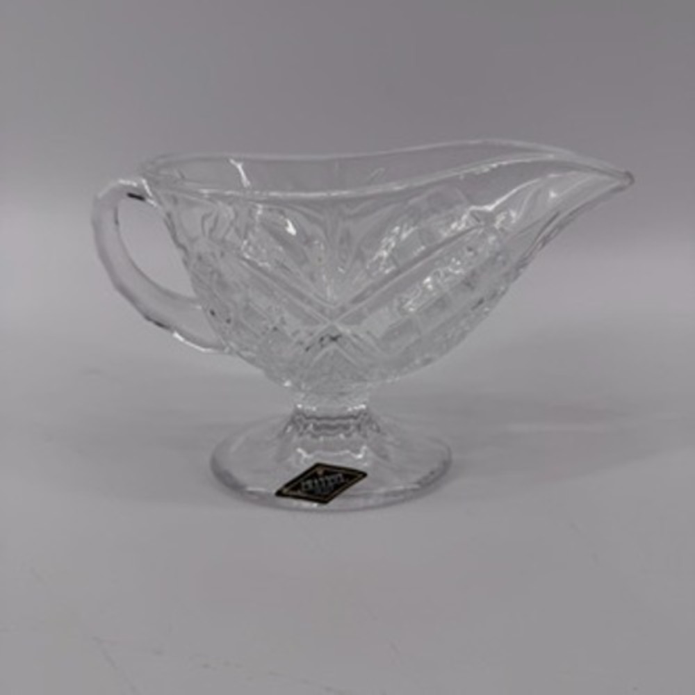 Shannon‎ Crystal Designs of Ireland Hand Crafted Lead Crystal Footed Gravy Boat